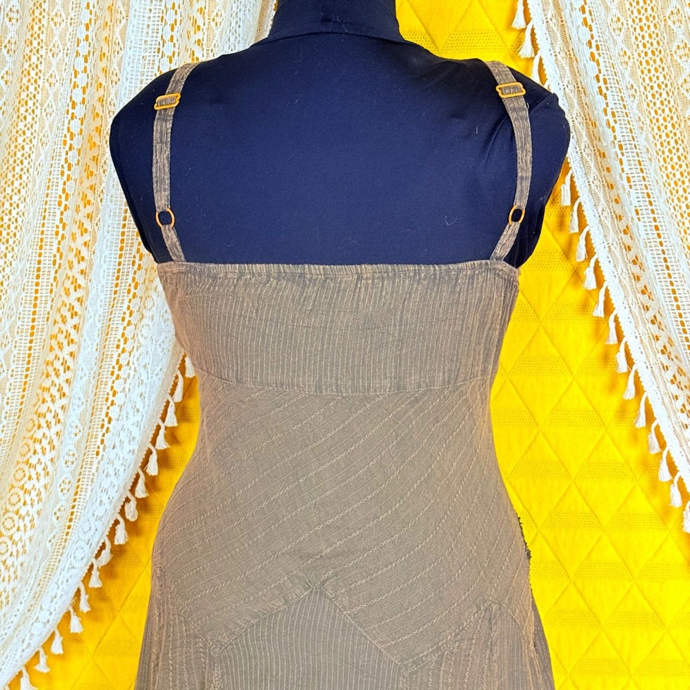 Scully Boho Cottagecore Hippie Western 100% Cotton Flowy Midi Dress Size S - Picture 6 of 16